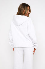 Match Your Words Oversized Hoodie Grey Marle