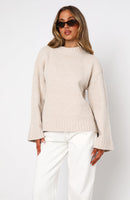 Winter's Chill Knit Sweater Oat