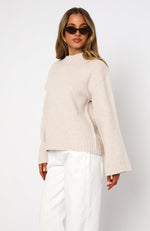 Winter's Chill Knit Sweater Oat