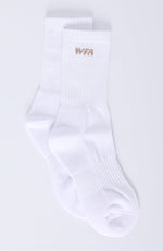 WFA Socks White/Taupe