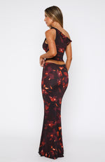 Sweet Salutations Maxi Skirt Ochre Blossom