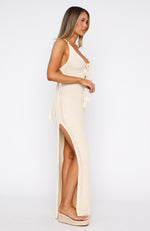 Wave Rider Maxi Dress Off White