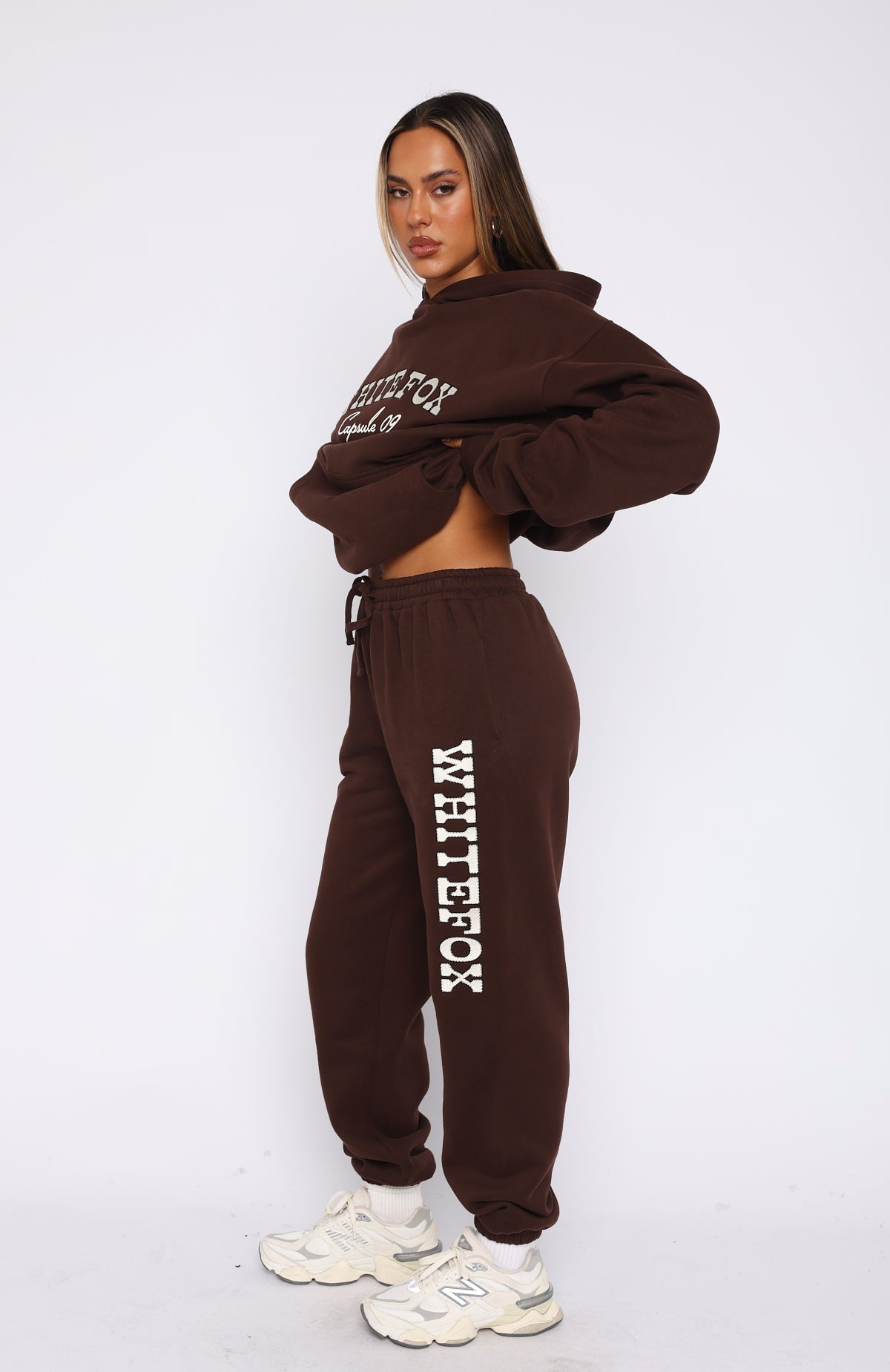 Capsule 9 Catch A Vibe Sweatpants Espresso | White Fox Boutique UK