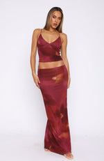 Sunset Girl Maxi Skirt Dark Romance