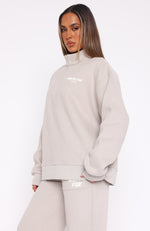 Offstage Zip Front Sweater Moon