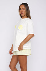 When Life Gives You Lemons Oversized Tee White