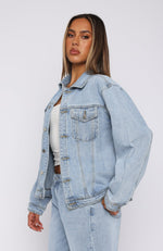 Back Street Denim Jacket Light Blue Wash