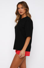 Let It Out Oversized Tee Black