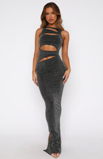 Love Ignited Maxi Dress Black/Silver