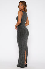 Love Ignited Maxi Dress Black/Silver