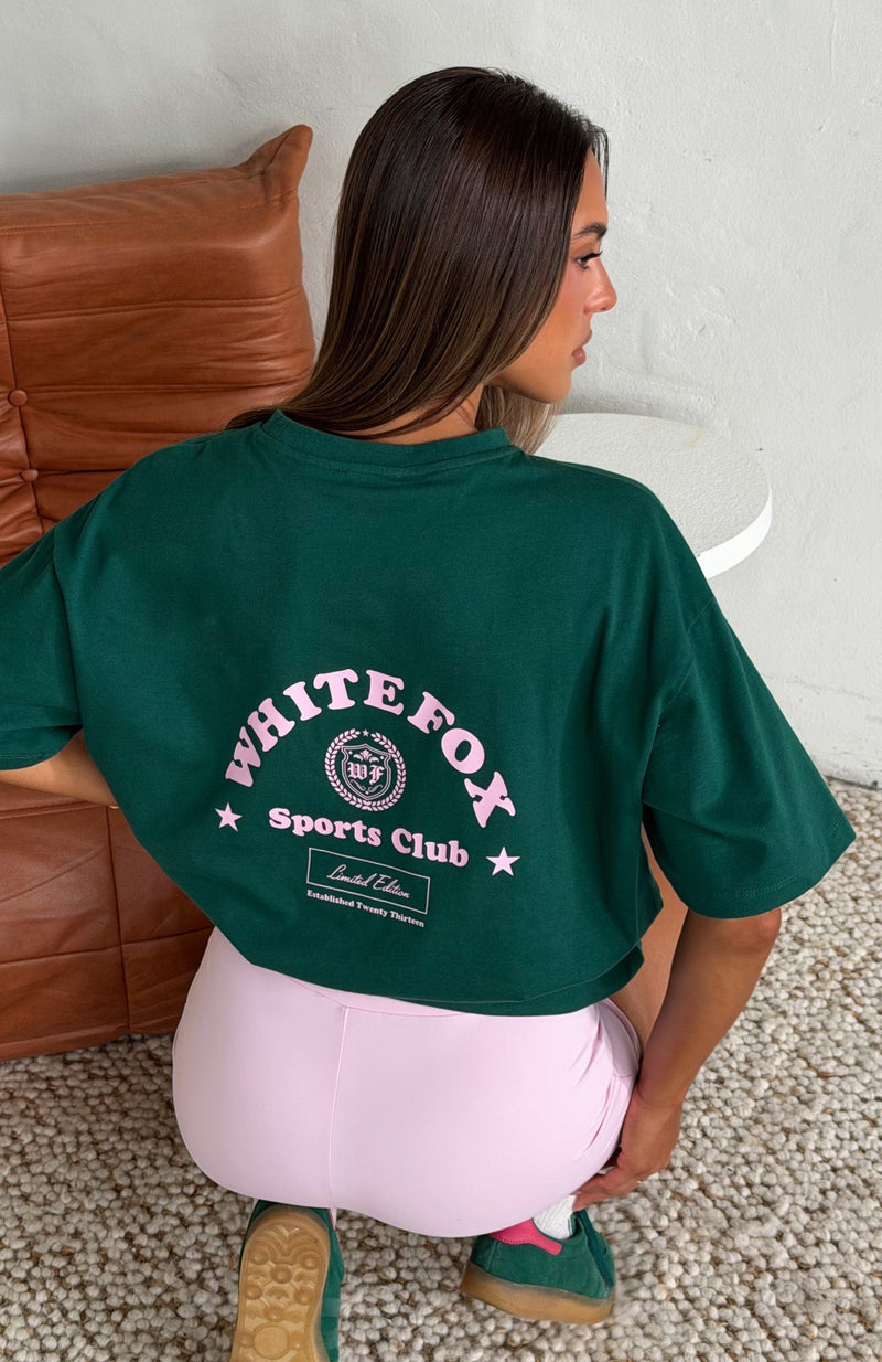 Outfit Of The Day Oversized Tee Forest Green