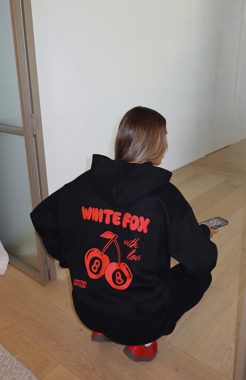 With Love In The Moment Oversized Hoodie Black