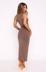 No Sweat Midi Dress Mocha