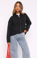 Unbreakable Bond Knit Jacket Charcoal