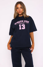 Out Of Line Oversized Tee Navy