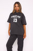 Out Of Line Oversized Tee Charcoal