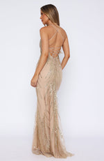 Reaching Out Maxi Dress Gold | White Fox Boutique UK Reaching Out Maxi Dress Gold | White Fox Boutique UK