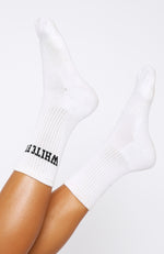 Decade Classics Varsity Socks White