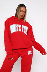 Decade Classics Varsity Oversized Hoodie Red