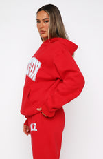 Decade Classics Varsity Oversized Hoodie Red