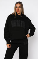 Decade Classics Varsity Oversized Hoodie Black