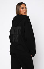 Decade Classics Varsity Zip Front Hoodie Black