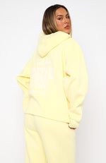 With Love Always Oversized Hoodie Lemon