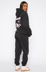 With Love In The Moment Sweatpants Charcoal