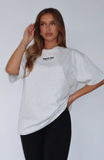 All I've Got Oversized Tee Grey Marle