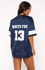 Friday Night Lights Oversized Jersey Navy