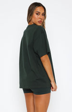 That Island Time Oversized Tee Dark Green