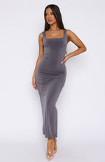 Golden State Of Mind Maxi Dress Charcoal