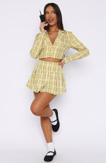 Ugh, As If! Blazer Set Yellow Check