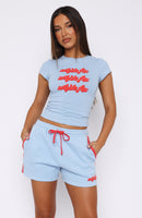 Make You Double Take Baby Tee Baby Blue