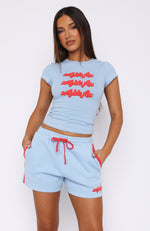 Make You Double Take Baby Tee Baby Blue