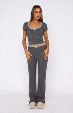 Slumber Party Pyjama Set Charcoal