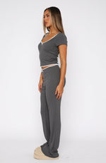 Slumber Party Pyjama Set Charcoal