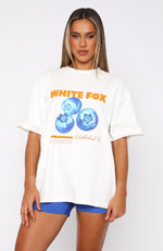 Summer Fun Oversized Tee White