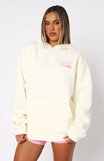 Happy Days Oversized Hoodie Cream