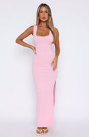 Level You Up Maxi Dress Baby Pink