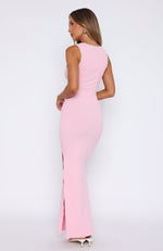 Level You Up Maxi Dress Baby Pink