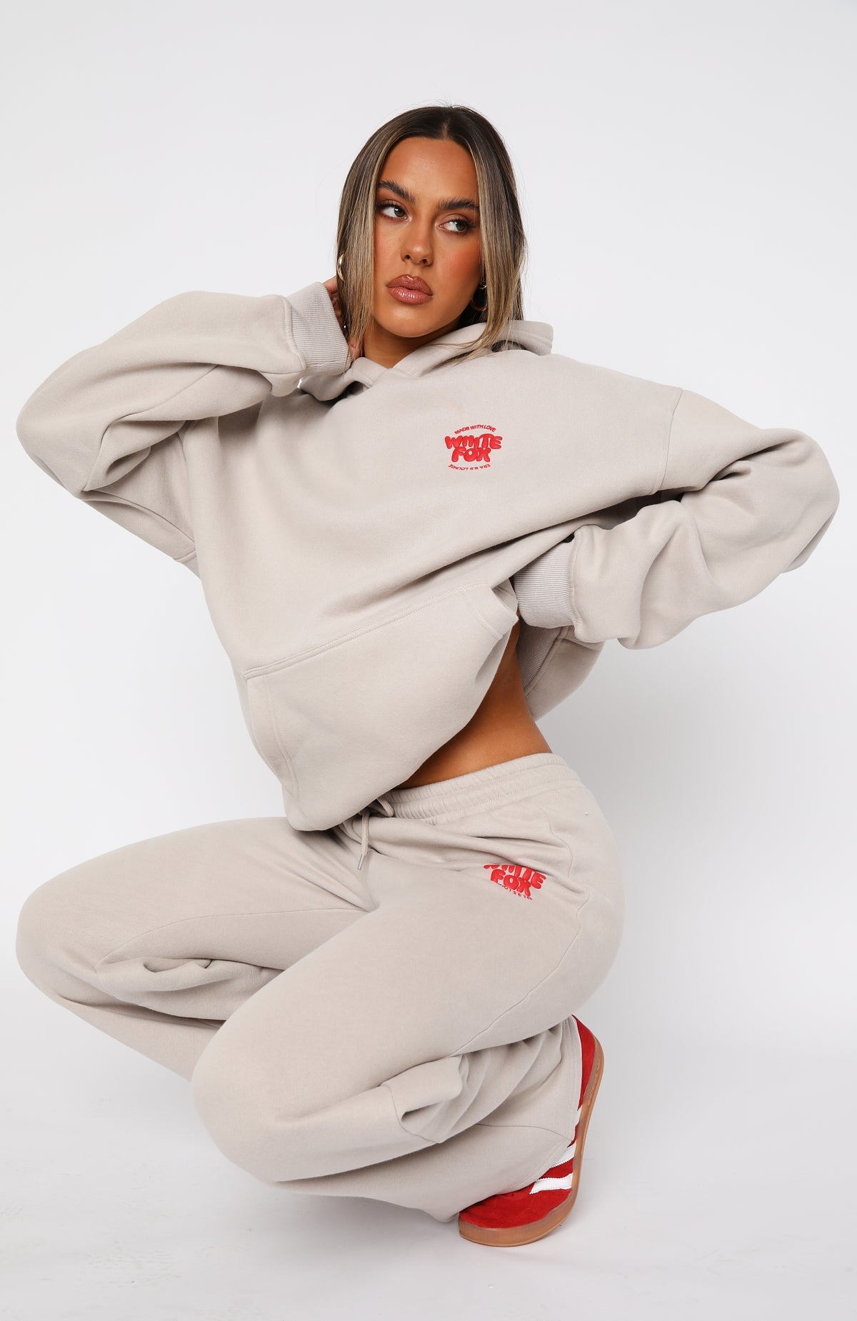 With Love For You Oversized Hoodie Volcanic