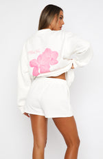 With Love Lounge Shorts White