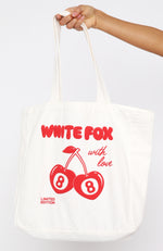 With Love In The Moment Tote Bag White