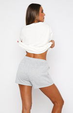 With Love Lounge Shorts Grey Marle