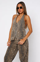 Energy Balance Top Leopard Print