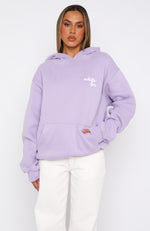 Not In The Mood Oversized Hoodie Lilac
