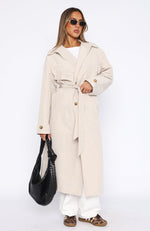 Keep A Secret Trench Coat Dove