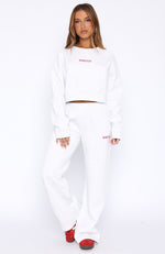 Trading Places Wide Leg Sweatpants Grey Marle