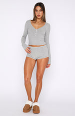 Ladies Pyjamas Grey Fox Lounge Wear Set Ex UK Store PJ Cotton Night Wear  6-22